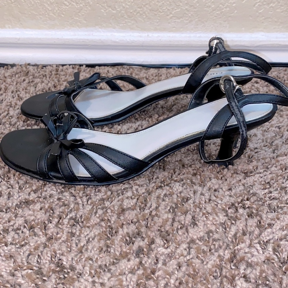 Fioni black heels womens size 7W